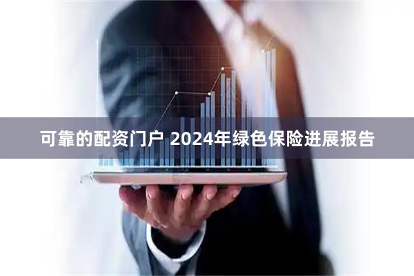 可靠的配资门户 2024年绿色保险进展报告