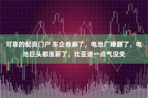 可靠的配资门户 车企卷麻了，电池厂赚翻了，电池巨头都涨薪了，比亚迪一点气没受