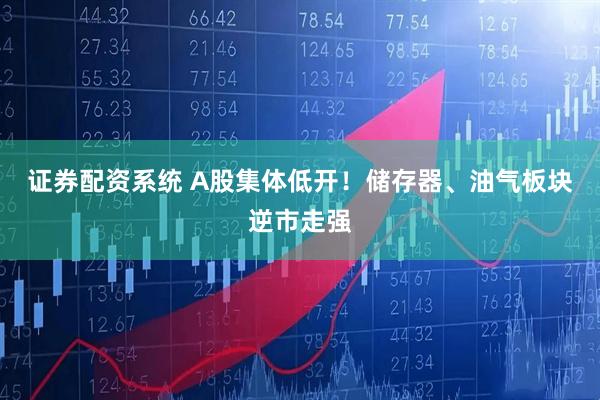 证券配资系统 A股集体低开！储存器、油气板块逆市走强